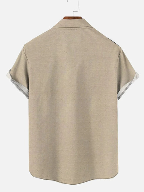 Men's Christmas Funny Graphic Short Sleeve Hawaiian Shirt